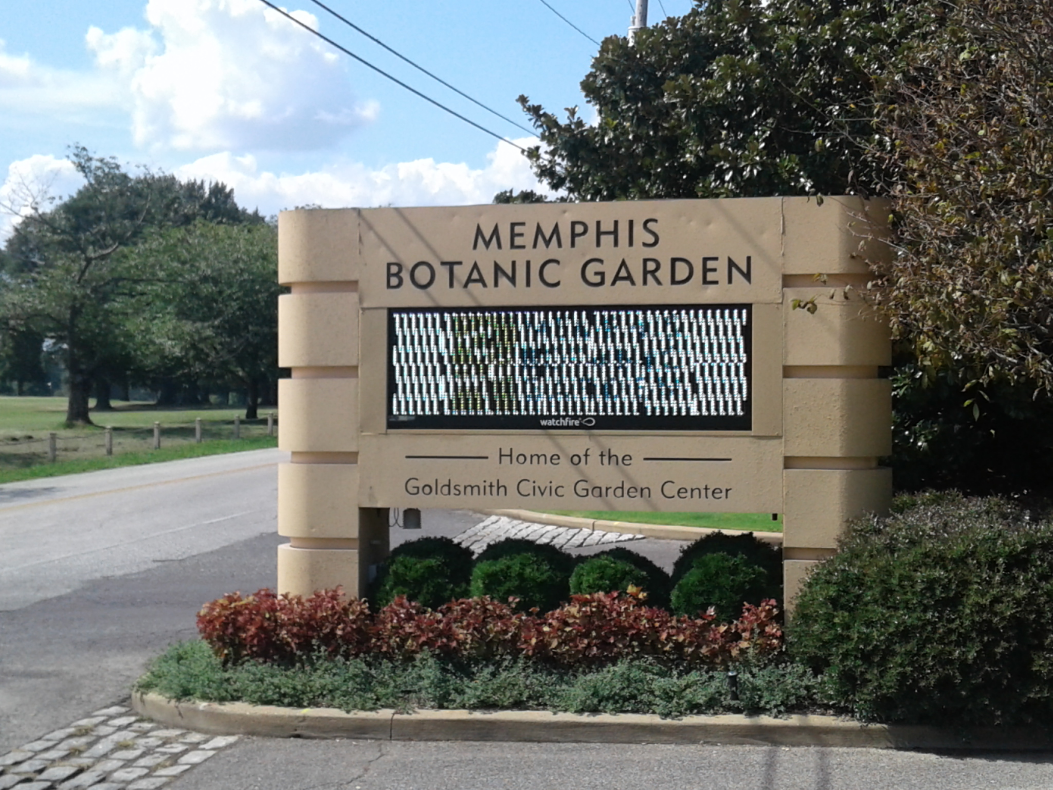 botanical garden sign